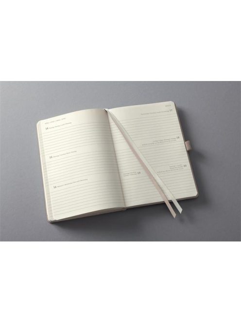 Naptár, A5, heti, 2025, kemény borító, SIGEL "Conceptum", taupe