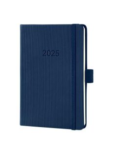   Naptár, A6, heti, 2025, kemény borító, SIGEL "Conceptum", éjkék