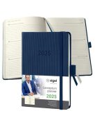 Naptár, A6, heti, 2025, kemény borító, SIGEL "Conceptum", éjkék
