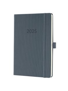   Naptár, A5, heti, 2025, kemény borító, SIGEL "Conceptum", sötét szürke