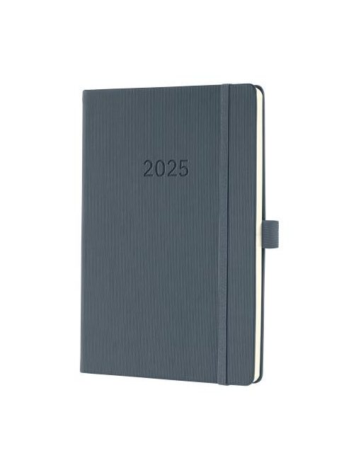 Naptár, A5, heti, 2025, kemény borító, SIGEL "Conceptum", sötét szürke