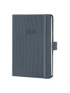 Naptár, A6, heti, 2025, kemény borító, SIGEL "Conceptum", sötét szürke