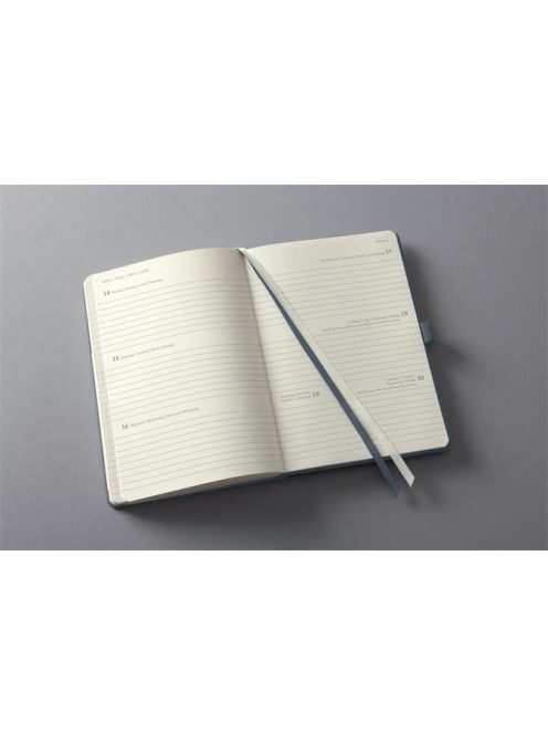 Naptár, A6, heti, 2025, kemény borító, SIGEL "Conceptum", sötét szürke