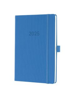   Naptár, A5, heti, 2025, kemény borító, SIGEL "Conceptum", porkék