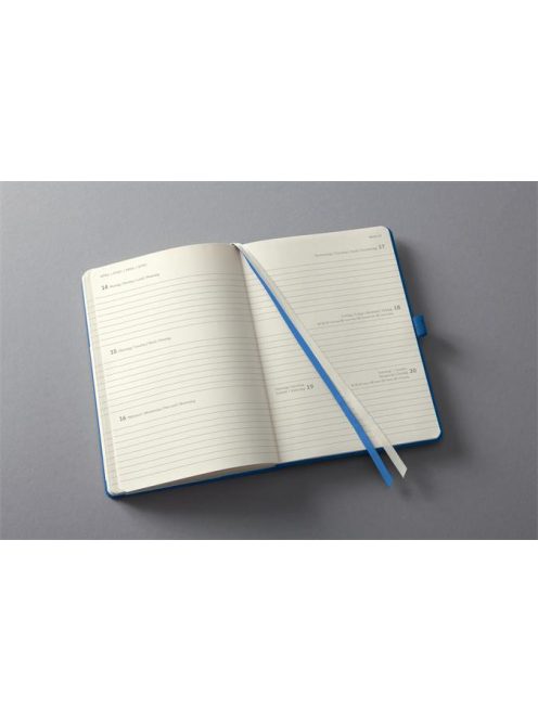 Naptár, A5, heti, 2025, kemény borító, SIGEL "Conceptum", porkék