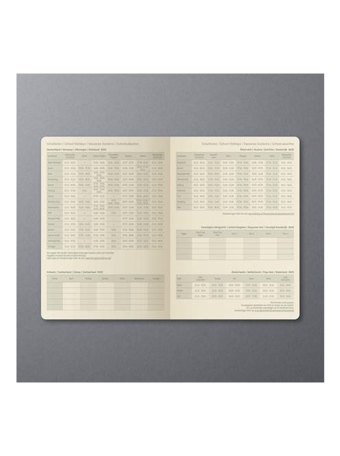 Naptár, A5, heti, 2025, kemény borító, SIGEL "Conceptum", porkék