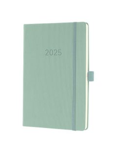   Naptár, A5, heti, 2025, kemény borító, SIGEL "Conceptum", mentazöld