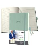 Naptár, A5, heti, 2025, kemény borító, SIGEL "Conceptum", mentazöld