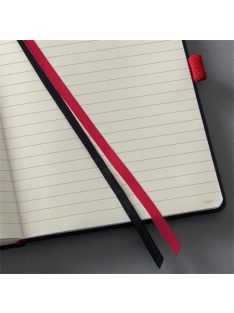   Jegyzetfüzet, exkluzív, A5, vonalas, 194 oldal, keményfedeles, SIGEL "Conceptum Red Edition", fekete-piros (SICO663)