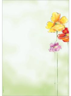   Előnyomott papír, A4, 90g, SIGEL "Spring Flowers" (SIDP123)