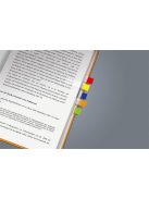 Jelölőcímke, műanyag, 7x40 lap, 20x50 mm, SIGEL "Clear Mini", vegyes szín, 280 lap (SIHN677)