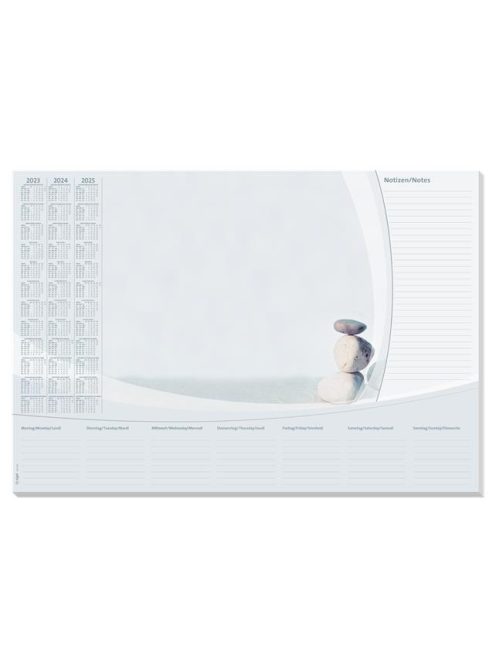 Könyökalátét, 595x410 mm, 3 éves, heti tervezővel, SIGEL "Harmony" (SIHO370)