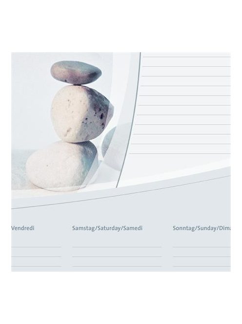 Könyökalátét, 595x410 mm, 3 éves, heti tervezővel, SIGEL "Harmony" (SIHO370)