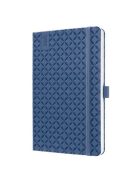 Naptár, A6, heti, 2025, kemény borító, SIGEL "Jolie", indigókék