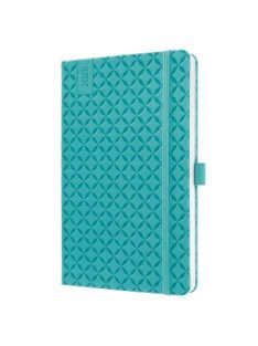   Naptár, A5, heti, 2025, kemény borító, SIGEL "Jolie", aqua zöld