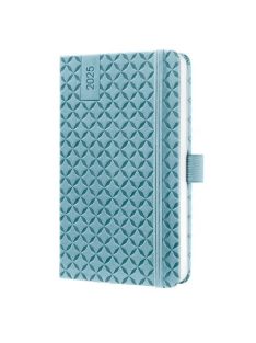   Naptár, A6, heti, 2025, kemény borító, SIGEL "Jolie", égszínkék