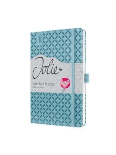   Naptár, A5, heti, 2025, kemény borító, SIGEL "Jolie", égszínkék