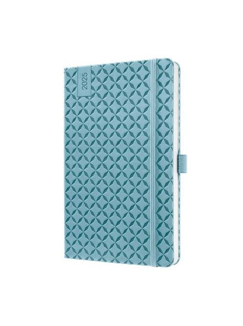 Naptár, A5, heti, 2025, kemény borító, SIGEL "Jolie", égszínkék
