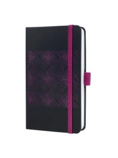   Naptár, A6, heti, 2025, kemény boritó, SIGEL "Jolie", fekete-pink