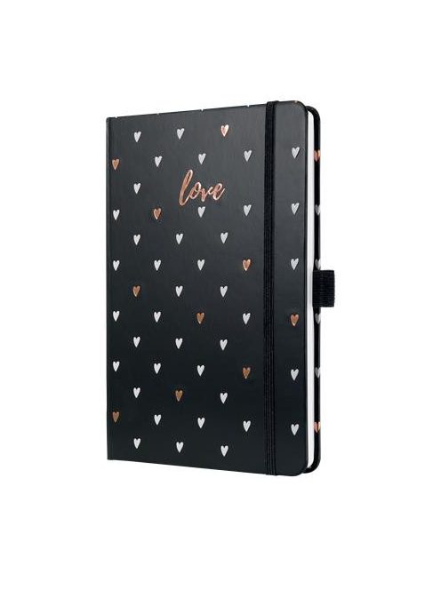 Naptár, A5, heti, 2025, kemény borító, SIGEL "Jolie", Dark love