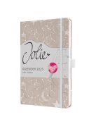 Naptár, A5, heti, 2025, kemény borító, SIGEL "Jolie", Cosmic Fantasy Beige