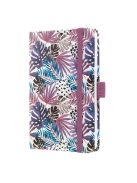 Naptár, A6, heti, 2025, kemény borító, SIGEL "Jolie", Violet Jungle Fever