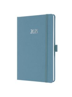   Naptár, A5, heti, 2025, dombornyomott borító, SIGEL "Jolie", kobalt kék