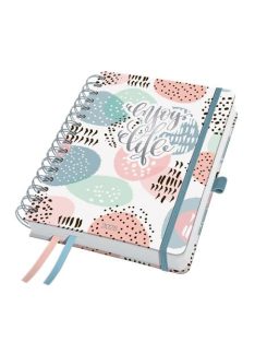   Naptár, spirál, A5, heti, 2025, kemény borító, SIGEL "Jolie", Rose Inspiration