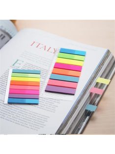   Jelölőcímke, műanyag, 5x25 lap, 45x12 mm, STICK N, neon színek (SN21050)