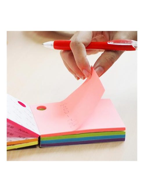 Öntapadó jegyzettömb, 101x76 mm, 280 lap, STICK N "Magic Cube", neon színek (SN21255)