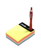 Öntapadó jegyzettömb, 101x76 mm, 280 lap, STICK N "Magic Cube", neon színek (SN21255)