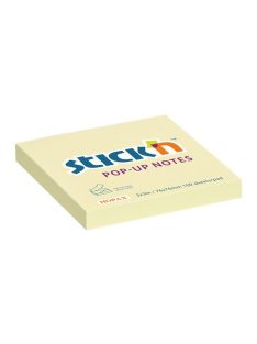   Öntapadó jegyzettömb, "Z", 76x76 mm, 100 lap, STICK N, sárga (SN21395)