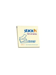   Öntapadó jegyzettömb, "Z", 76x76 mm, 100 lap, STICK N, sárga (SN21395)