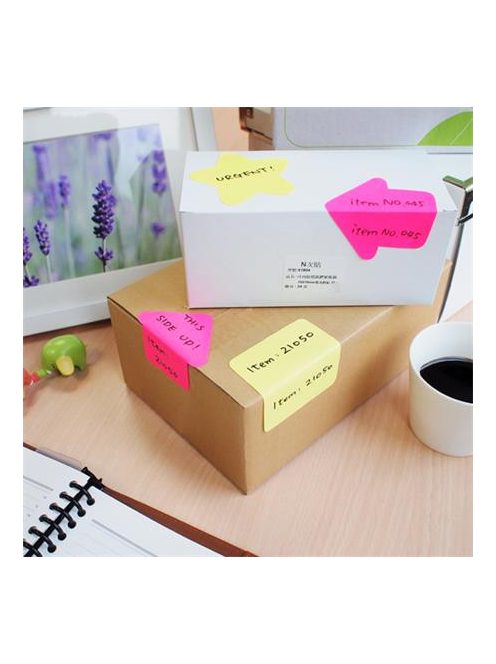 Öntapadó jegyzettömb, nyíl alakú, 70x70 mm, 50 lap, STICK N, magenta (SN21542)