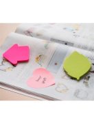 Öntapadó jegyzettömb, szív alakú, 70x70 mm, 50 lap, STICK N, rózsaszín (SN21545)