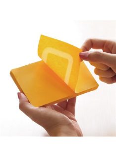   Öntapadó jegyzettömb, 76x76 mm, 100 lap, STICK N, narancs (SN21551)