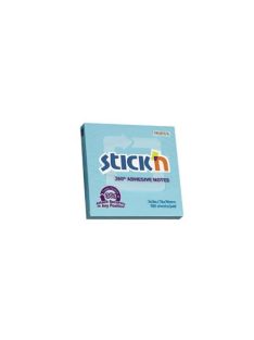  Öntapadó jegyzettömb, 76x76 mm, 100 lap, STICK N, kék (SN21553)