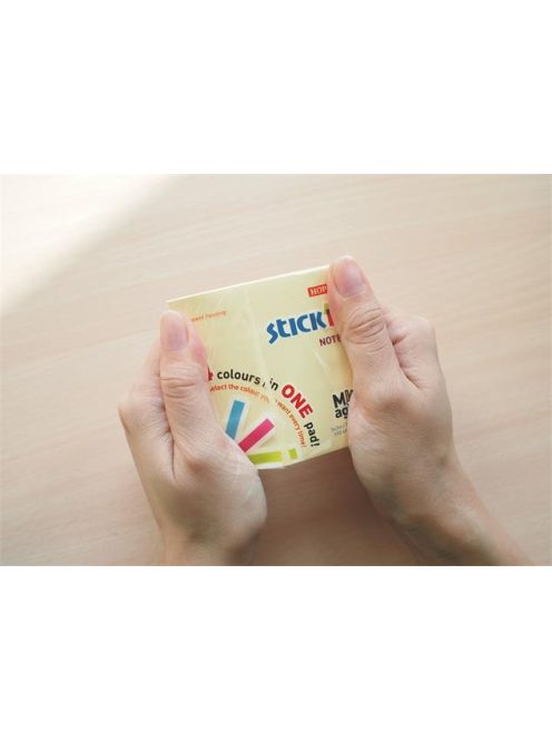 Öntapadó jegyzettömb, 76x127 mm, 100 lap, STICK N, kék (SN21557)