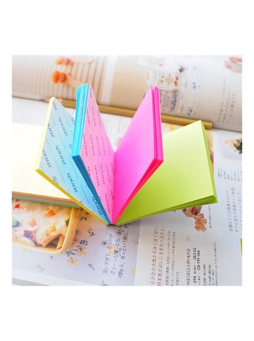 Öntapadó jegyzettömb, 76x76 mm, 100 lap, STICK N "Magic Pad" neon színek (SN21571)