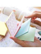 Öntapadó jegyzettömb, 76x76 mm, 100 lap, STICK N "Magic Pad" pasztell színek (SN21574)