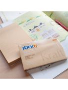 Öntapadó jegyzettömb, 76x127 mm, 100 lap, STICK N "Kraft Notes", barna (SN21640)