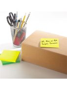 Öntapadó jegyzettömb, 76x76 mm, 90 lap, STICK N "Extra Sticky", neon sárga (SN21670)