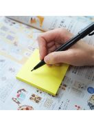 Öntapadó jegyzettömb, 76x76 mm, 90 lap, STICK N "Extra Sticky", neon sárga (SN21670)