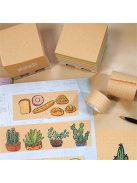 Öntapadó jegyzettömb, 76x76 mm, 400 lap, mini raklap, STICK N "Kraft Cube", vegyes színek (SN21817)