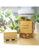 Öntapadó jegyzettömb, 76x76 mm, 400 lap, mini raklap, STICK N "Kraft Cube", vegyes színek (SN21817)