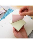 Öntapadó jegyzettömb, 76x76 mm, 100 lap, STICK N, pasztell színek (SN21821)