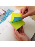 Öntapadó jegyzettömb, 76x76 mm, 100 lap, STICK N, neon színek (SN21822)