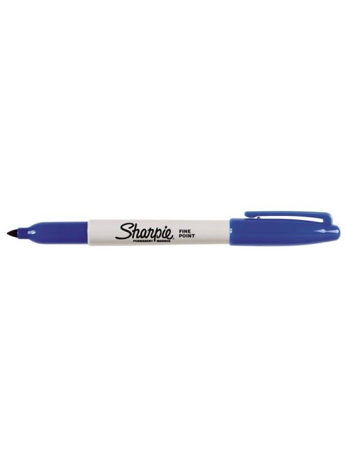 Alkoholos marker, 1 mm, kúpos, SHARPIE "Fine Point", kék (SR810950)