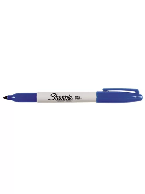 Alkoholos marker, 1 mm, kúpos, SHARPIE "Fine Point", kék (SR810950)