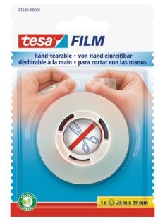   Ragasztószalag, kézzel téphető, 19 mm x 25 m, TESA "Tesafilm", átlátszó (TE57520)